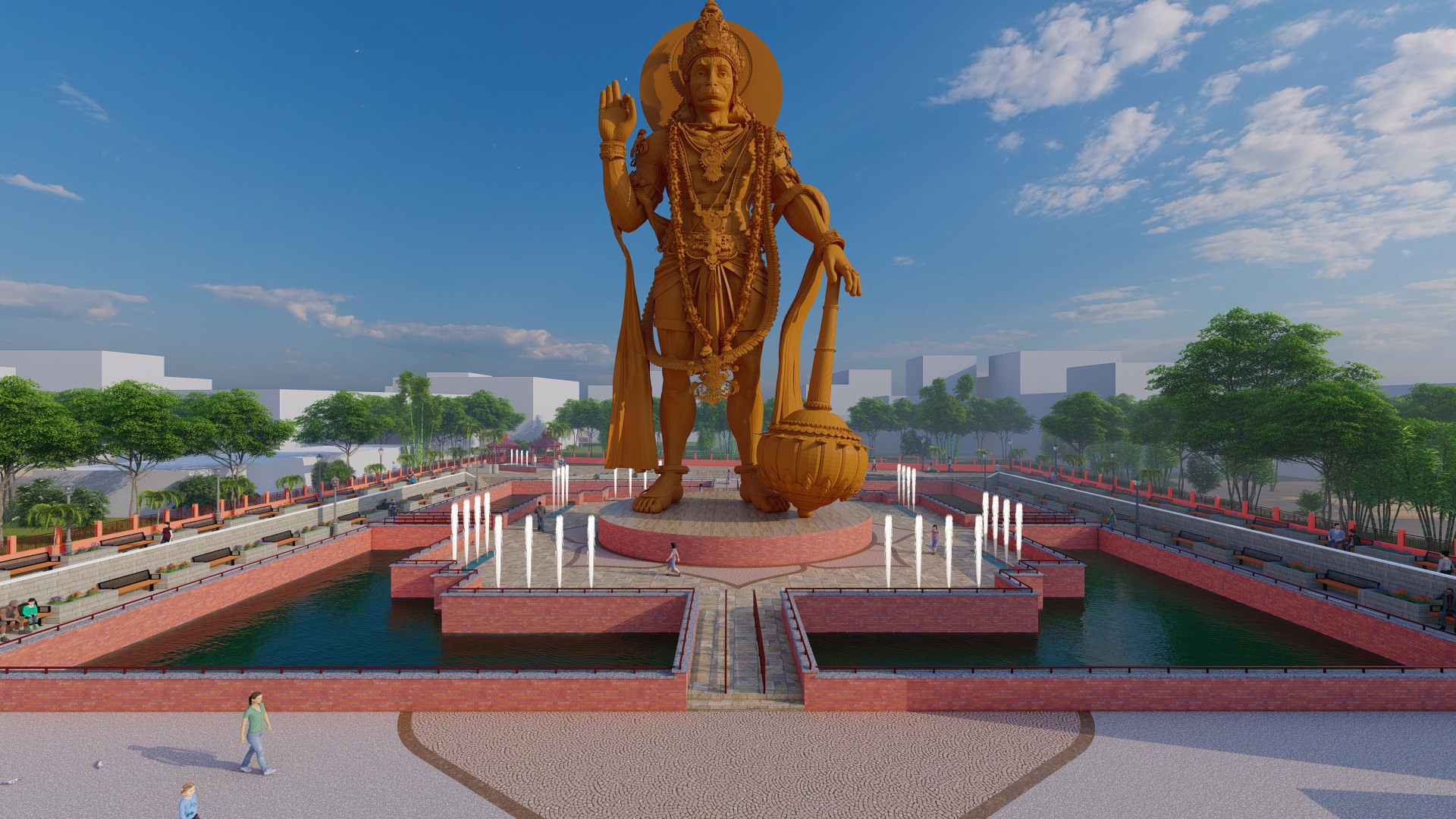 108 Feet Tall Hanuman Statue in Nepalgunj